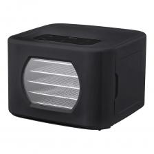 Сушилка для фруктов, овощей STINGRAY c электронным контролем температуры для равномерной сушки трав, ягод, зелени, овощей, фруктов, орехов, грибов, приготовления вяленого мяса, птицы, рыбы, кисломолочных продуктов, а также расстойки теста.Поддоны сушилки изготовлены из пищевого термостойкого пластика, устойчивого к высоким температурам, не выделяющего вредных веществ и посторонних запахов, сохраняющего вкус и аромат продуктов натуральными. Многоярусная конструкция электросушилки позволяет разместить в небольшом объеме максимум продуктов и добиться их наилучшего распределения для быстрого и равномерного высушивания. Это самый эффективный способ сохранения продуктов, для каждого из которых можно подобрать оптимальный температурный режим от 35 до 75°C и необходимое время до 24 часов, а также проконтролировать время работы на контрастном LED дисплее. Контроль температуры гарантирует соблюдение условий сушки без Вашего участия. Встроенный вентилятор равномерно нагнетает воздух в пространство сушилки, обеспечивая необходимые условия для эффективного сохранения полезных микроэлементов. Бесшумная работа электросушилки не нарушит домашнего комфорта, а энергосберегающий режим позволит при этом сэкономить электроэнергию.