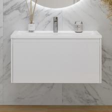 Тумба под раковину без столешницы Velvex Klaufs 90.1Y.New белая, подвесная