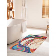 Коврик для ванной противоскользящий станет ярким акцентом для создания домашнего уюта в интерьере вашей ванной комнаты.Половик для ванной, душевой и туалета выполнен из мягкого и приятного материала велсофт (100% полиэстер) с тонкой прослойкой из поролона. Велсофт - мягкий ворс, который обеспечивает комфортное прикосновение при хождении босиком.Основание изделия изготовлено из нетканого материала с антискользящим покрытием, что предотвращает его скольжение по плитке и кафелю.Края прямоугольного коврика надежно обработаны, не распушатся (не деформируется) во время эксплуатации.Быстро высыхает и не теряет своих свойств при длительном контакте с влагой. Аксессуар для ванной мгновенно впитывает влагу, быстро сохнет и не линяет.Универсальное изделие подходит для использования в бассейне, сауне, спальне в качестве прикроватного коврика и как коврик для детей.Уход: стирать при температуре 30-40 градусов, выбирая деликатный режим стирки и отжим не более 800 оборотов. НЕ ОТБЕЛИВАТЬ!В комплект к коврику вы можете подобрать шторку для ванной под брендом JoyArty. Яркость рисунка может отличаться от изображения на сайте. Допустимо отклонение в размерах +- 5 см.