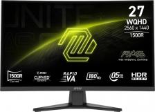MSI Монитор 27" Mag MAG 275CQF E18 черный VA LED 16:9 HDMI полуматовая 1000:1 250cd 178гр/178гр 2560x1440 180Hz DP Quad 2K (1440p) 6.05кг [9S6-3CE91H-022]