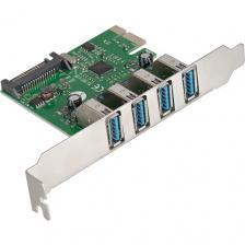Контроллер ExeGate EXE-314 (OEM) PCI-Ex1, USB3.0, 4 port-ext (EX283716RUS)
