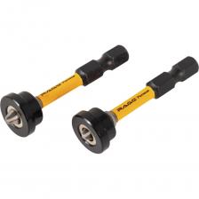 Биты магнитные с ограничителем S2 PZ2 x 50 мм 2 шт RAGE FuriousБиты предназначены для ограничения глубины вкручивания саморезов в гипсокартонные плиты. Магнитный ограничитель надежно удерживает крепеж и позволяет не контролировать глубину погружения саморезов при закручивании, что значительно облегчает работу и сокращает время монтажа. Насадка в отличии от аналогов имеет увеличенный диаметр, который ограничивает глубину вкручивания самореза даже в случае не отрегулированной высокой скорости закручивания на шуруповерте. Благодаря специальной торсионной зоне происходит эффективное распределение нагрузок и правильная передача момента закручивания на крепеж, что позволяет также использовать их с винтовертом (импактом). Биты имеют идеальную геометрию рабочей части, которая хорошо фиксируется и плотно соединяется со шляпкой самореза, уменьшая вероятность выскальзывания и повреждения оснастки и крепежа. Биты изготовлены из высокопрочной легированной стали S2, которая способна выдерживать продолжительные нагрузки. Фосфатное покрытие бит повышает износостойкость, увеличивает твердость и защищает от коррозии, что позволяет сохранять качество и внешний вид оснастки в первоначальном виде в течение долгого времени.Характеристики:Длина (мм): 50Тип шлица: PH2Тип хвостовика: 1/4'' HEXМатериал: легированная сталь S2Твердость (HRC): 55 - 60Применение: при монтажных работах, сборке и разборке бытовой техники и электроприборовОсобенности: магнитные, с ограничителемКоличество в упаковке (шт): 2