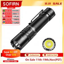 Новый тактический фонарик SOFIRN SK30 2800LM SFT70, светодиодный светильник 6500K 21700, USB C, перезаряжаемый фонарь с двойным переключателем