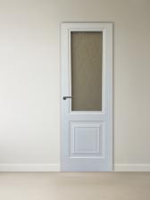 Дверь межкомнатная «СИМПЛ - 5. ДО», со стеклом в ромб, 700x2000 мм, эмаль, цвет белый