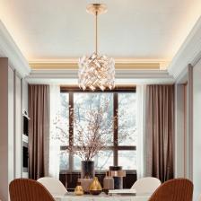 Потолочная люстра хрустальная на штанге Arte Milano Sorrento-7019 377019/1/300/200 GD