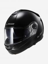 Мотошлем FF325 STROBE SNOW Solid LS2 (черный глянцевый), Черный