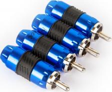 Аксессуары для автомобильной электроники Коннектор Kicx RCA-4BL (упак.:4шт)