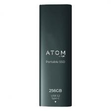 Внешний SSD накопитель Atom 256GB USB 3.2 Type-C Space Gray (AEXSSD256GSG)