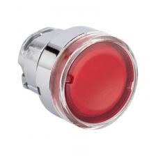 Исполнительный механизм кнопки XB4 красный плоский возвратный без фиксации, с подсветкой EKF (XB4BW-R), цена за 1 шт