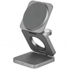 Беспроводная зарядная панель 3 в 1 Для IPhone, Apple Watch, Airpods uBear Balance Ultra Qi2 25W Grey