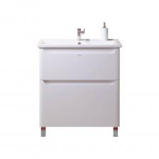 Тумба ALAVANN представляет собой современное напольное решение для ванной комнаты, выполненное в минималистичном стиле. Изготовленная из качественного ЛДСП и МДФ, она покрыта эмалью, что придаёт ей долговечность и устойчивость к влаге. Белый цвет корпуса и фасада позволяет тумбе гармонично вписаться в любой интерьер. Модель оснащена двумя вместительными ящиками с доводчиками, обеспечивающими плавное и бесшумное закрывание.