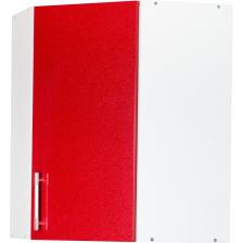 Шкаф для посуды SANTREK угловой 55*55 красный металлик фасад МДФ 48974