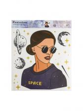 Наклейки виниловые «Свой космос», интерьерные, со светящимся слоем, 30x35 см