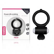Эрекционное кольцо Lovetoy Power Heart, черное