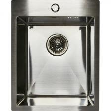 Мойка для кухни врезная M1SI Delinia 40x50 см глубина чаши 19.1 см нержавеющая сталь цвет серебро