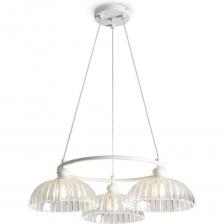 Люстра Freya Belle FR2049PL-03W. Кол-во ламп: 3. Цоколь ламп: E27. Мощность лампочки: 10W. Основной цвет арматуры: Белый. Материал арматуры: Металл. Подходит для кухни, гостинной и спальни.