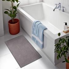 Коврик для ванной и туалета SAVANNA, полиэстер, 80x50 см, серый