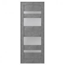 дверь межкомнатная со стеклом Belwooddoors Мирелла 800х2000мм серая