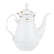 Кофейник 1350 мл; декор Мелкие цветы, отводка золото Thun1794