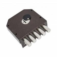 Замок накладной тяж «Гардиан» 2007С Левый (ЗК503Н-02/125 мм) горизонт.ключевина 5кл б/о