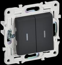 IEK SK-V22-1-10-K53 SKANDY Выключ. 2-кл. прох. с инд. 10А SK-V10G 1 шт