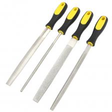 Алмазные надфили круглые полукруглые плоские треугольные 6 дюймов 8 дюймов 10 дюймов 12 дюймов длинный набор напильников металлические рабочие ремесла зернистость шлифовальные ручные инструменты