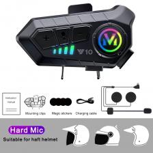 Y10 мотоциклетный шлем Bluetooth-гарнитура 1000 мАч супер длительный режим ожидания беспроводная громкая связь водонепроницаемые мотоциклетные наушники мотоцикл