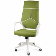 Кресло для руководителя NORDEN IQ White plastic Green, белый пластик, зеленая ткань