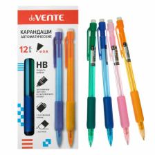 Карандаш механический deVENTE, 0.5 мм, НВ, каучуковый упор, полупрозрачный корпус, с клипом, МИКС