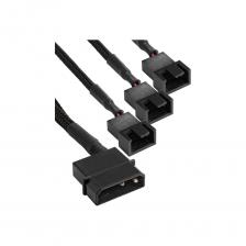 Разветвитель питания ExeGate для корпусных вентиляторов EX-CC-PSU-3xF Molex/3x3/4pin, все разъемы имеют 2 контакта 294791