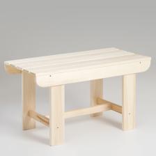 Лавка деревянная, 80x40x43.5 см, липа, «Добропаровъ»