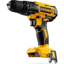 Компактная и недорогая дрель-шуруповерт ударная STEHER предназначена для сверления и закручивания. Эргономичный дизайн, производительный двигатель и настроенная муфта момента позволяет выполнять точные работы легко и без усилий. Модель без АКБ и БЗУ позволяет сэкономить на покупке при наличии батарей системы LMS Применяется для сверления отверстий в материалах разной плотности (используя соответствующий инструмент), сборки или разборки конструкций с резьбовыми соединениями (при установке соответствующих бит),перемешивания ЛКМ (при установке соответствующих насадок) Преимущества Единая аккумуляторная система LMS для 500+ инструментов Высокий крутящий момент при широком диапазоне оборотов благодаря конструкции редуктора Ударная функция расширяет спектр применения изделия и позволяет сверлить отверстия также в легком бетоне Бесключевой одномуфтовый патрон для максимальной простоты и скорости замены расходного инструмента Широкий диапазон регулировки крутящего момента превращает изделие в универсальный инструмент: от аккуратного закручивания маленьких винтиков (минимальный момент 0,2 Нм) до заворачивания крупных саморезов Возможность быстрой смены биты благодаря блокировке шпинделя Электронный тормоз двигателя для исключения выбега при остановке Подсветка рабочего места способствует дополнительному удобству при работе в условиях недостаточного освещения Реверс Рукоятка с противоскользящей накладкой для удобного и надежного хвата