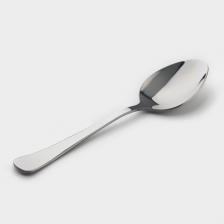 Ложка чайная «Росинка», длина 13.7 см, толщина 1.8 мм, цвет серебряный