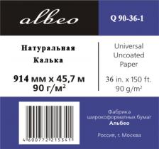 Albeo Natural Tracing Paper, A0+, 914 мм, 90 г/кв.м, 45,7 м (Q90-36-1)