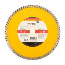 Диск алмазный отрезной Turbo волна 230x22,2x2,4x10мм KRANZ, цена за 1 шт