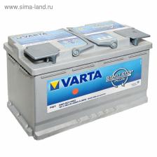 Автомобильный аккумулятор Varta 80 Ач Silver Dynamic AGM 580 901 080, обратная полярность