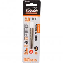 Сверло спиральное по металлу 2 шт, 3x33x61 мм, HSS-Co Gepard GP1430-061 предназначено для сверления отверстий в конструкционных углеродистых и легированных сталях, нержавеющих и жаростойких сталях прочностью до 1000 N/mm2, титане и его сплавах, бронзе, латуне, цветных металлах, чугуне, твердом пластике. Изготовлено из высококачественной быстрорежущей стали с вышлифованным профилем. Выход стружки легче, температура нагрева и биение сверла в патроне меньше, стойкость режущей части выше. Отверстия имеют высокую точность. Подточка поперечных режущих кромок позволяет начинать сверление без предварительного засверливания центрирующим сверлом или кернения. Повышенный ресурс использования. Повышенная производительность. Максимально точное и аккуратное сверление. Дополнительная твердость и повышенная теплостойкость за счет содержания в сплаве кобальта. Особенности сплава: содержание кобальта 5%. Марка стали: М35 (соответствие Р6М5К5). Метод изготовления: фрезеровка c уже вышлифованным профилем (fully ground). Класс точности: А. Внимание, изображение товара может отличаться от реального! Верные параметры указаны в технических характеристиках товара.