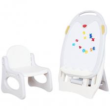 Развивающий детский мольберт UNIX Kids Grey PPDBGRY