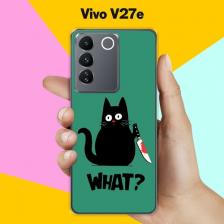Силиконовый чехол на Vivo V27e What? / для Виво Ю27е
