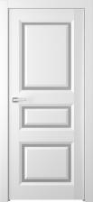 Межкомнатная дверь Платинум 3/1 Распашная Эмаль светло - серый 2,0х0,7