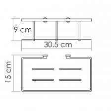 Полка металлическая WasserKRAFT (K-511)