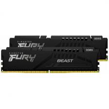 Оперативная память Kingston DDR5 64GB (2x32GB) 5600Mhz FURY Beast Black (KF556C40BBK2-64)