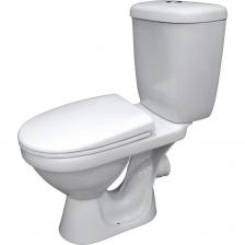 Унитаз-компакт Santeri «Баланс» (комфорт) — белый, горизонтальный выпуск (1.P217.9.S00.00B.F)Лаконичный, надёжный и экономичный — унитаз-компакт «Баланс» сочетает фирменные черты Santeri: продуманный дизайн, стабильное качество и доступную цену. В комплектации «комфорт» вы получаете всё необходимое для удобного использования и простого ухода.Что вам понравится с первого взглядаЧистые линии и сдержанный силуэт — органично впишется в любой интерьер.Горизонтальный выпуск — удобен при ограниченном пространстве или при специфической разводке канализации.Белоснежная, сияющая глазурь препятствует проливанию грязи, известковых отложений и ржавчины — унитаз долго остаётся как новый.Комплектация «комфорт» — практично и удобноДвухрежимная арматура: экономичный смыв 3 л и полный смыв 6 л — экономия воды без потери эффективности.Сиденье из полипропилена с механизмом мягкого закрывания: идеально по форме и цвету, опускается плавно и бесшумно.Ключевые преимуществаЭкономия воды: выбор режима смыва 3/6 л под любую ситуацию.Комфорт и безопасность: мягкое закрывание предотвращает хлопки и продлевает срок службы сиденья.Простота ухода: стойкая глазурь облегчает уборку и защищает от пятен.Универсальность: подойдёт как для частных ванных комнат, так и для общественных пространств с интенсивной эксплуатацией.