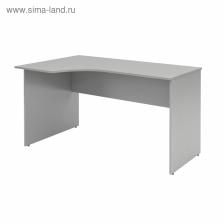 Стол эргономичный SIMPLE SET160-1(L), 1600x900x760 мм, цвет серый