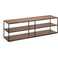 Yoana Тумба под TV из орехового шпона и черного металла 160 x 40 см La Forma (ex Julia Grup) арт.146305