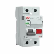 EKF Устройство защитного отключения DV 2P 100А/ 30мА (AC) EKF AVERES rccb-2-100-30-ac-av 1 шт