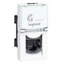 RJ45 LEGRAND MOSAIC UTP КАТ.5Е 1мод. бел. (076551) Розетка