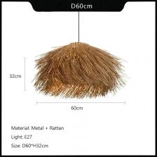 Подвесной светильник YANKE из ротанга