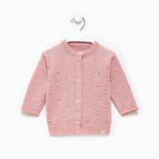 Кардиган вязаный Крошка Я, рост 86-92 см, розовый