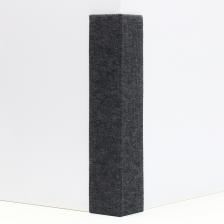 Когтеточка 55x20 см, угловая, без меха, серая